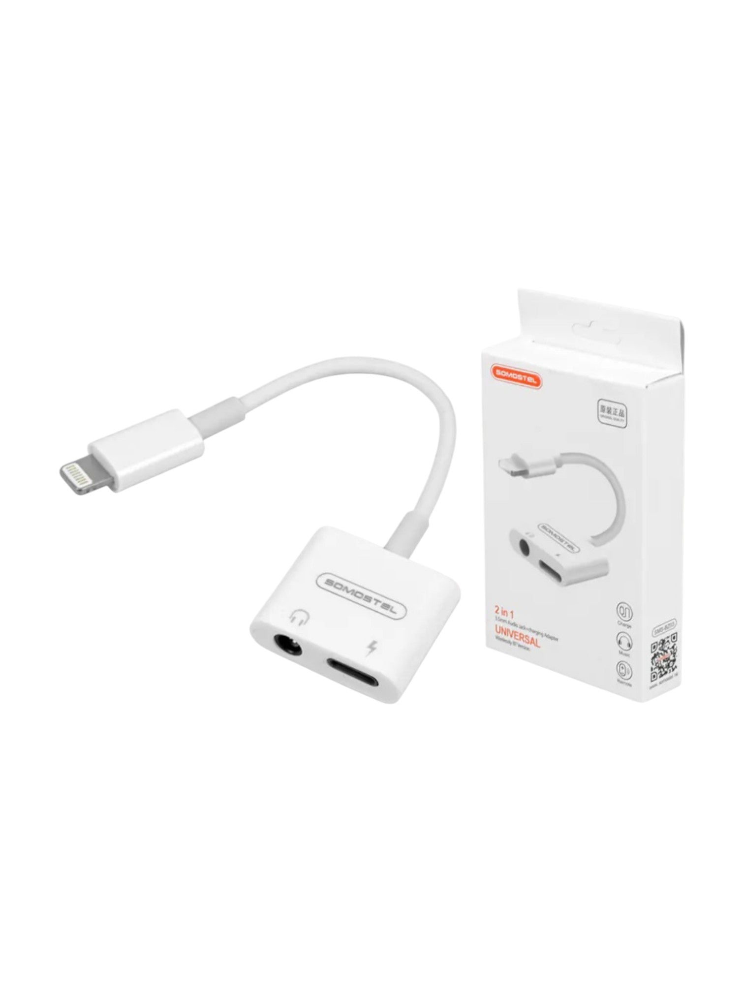 Adaptador Lightning a 3,5 mm y USB C