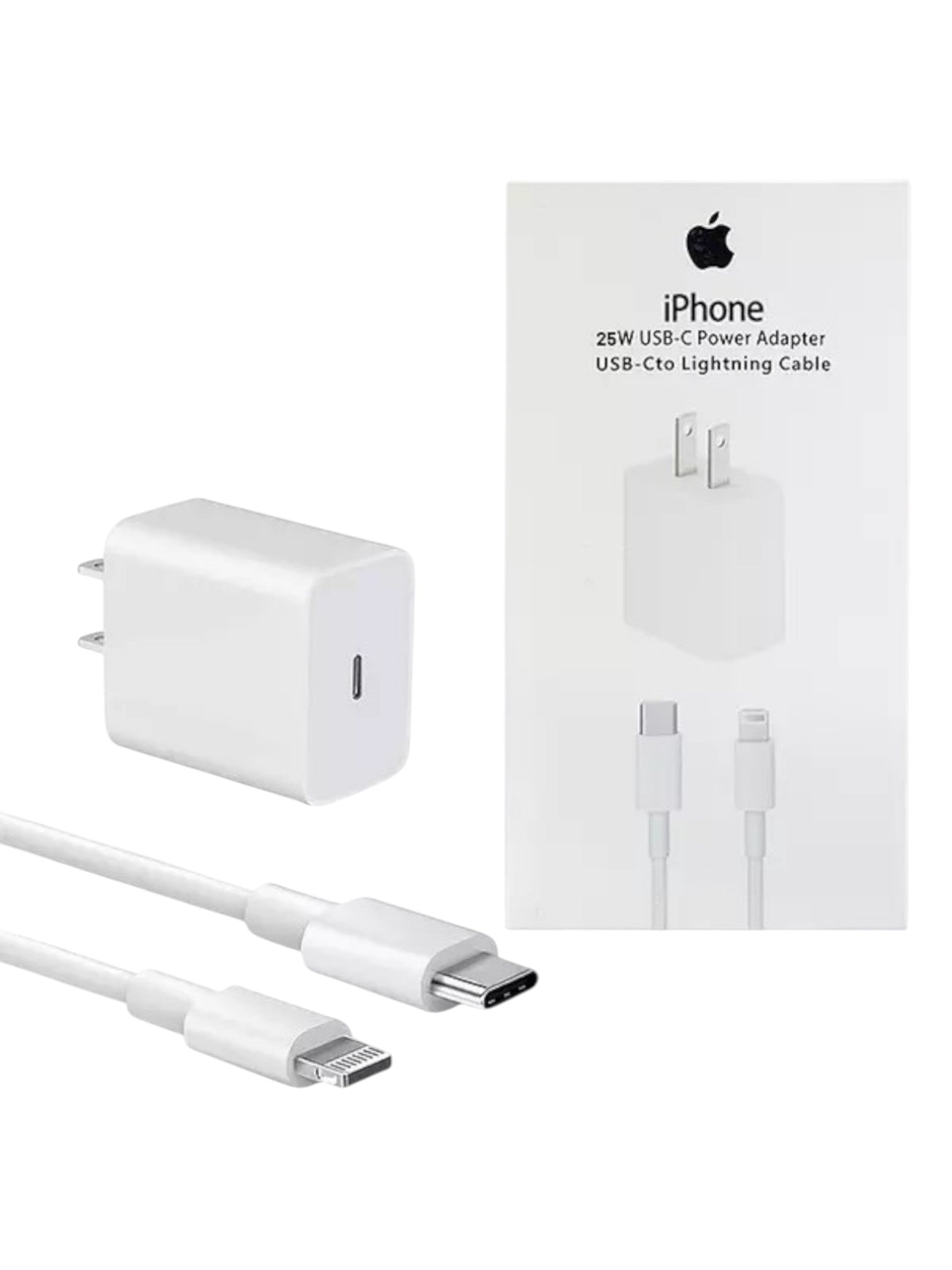Cable y cubo de 25 vatios